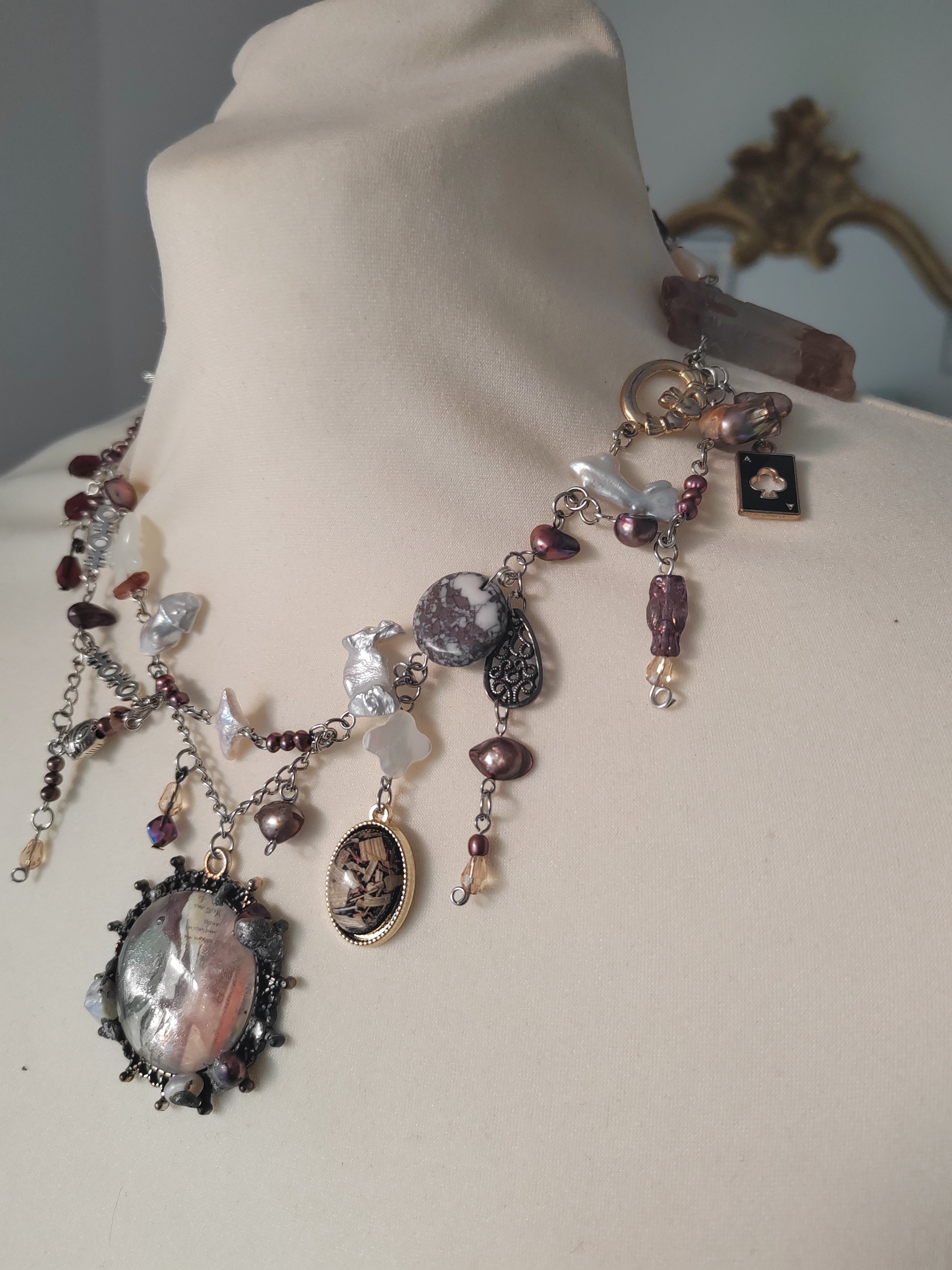 100% Handmade 𝓔𝓽𝓮𝓻𝓷𝓪𝓵 𝓐𝓶𝓲 Necklace ONE OF A KIND