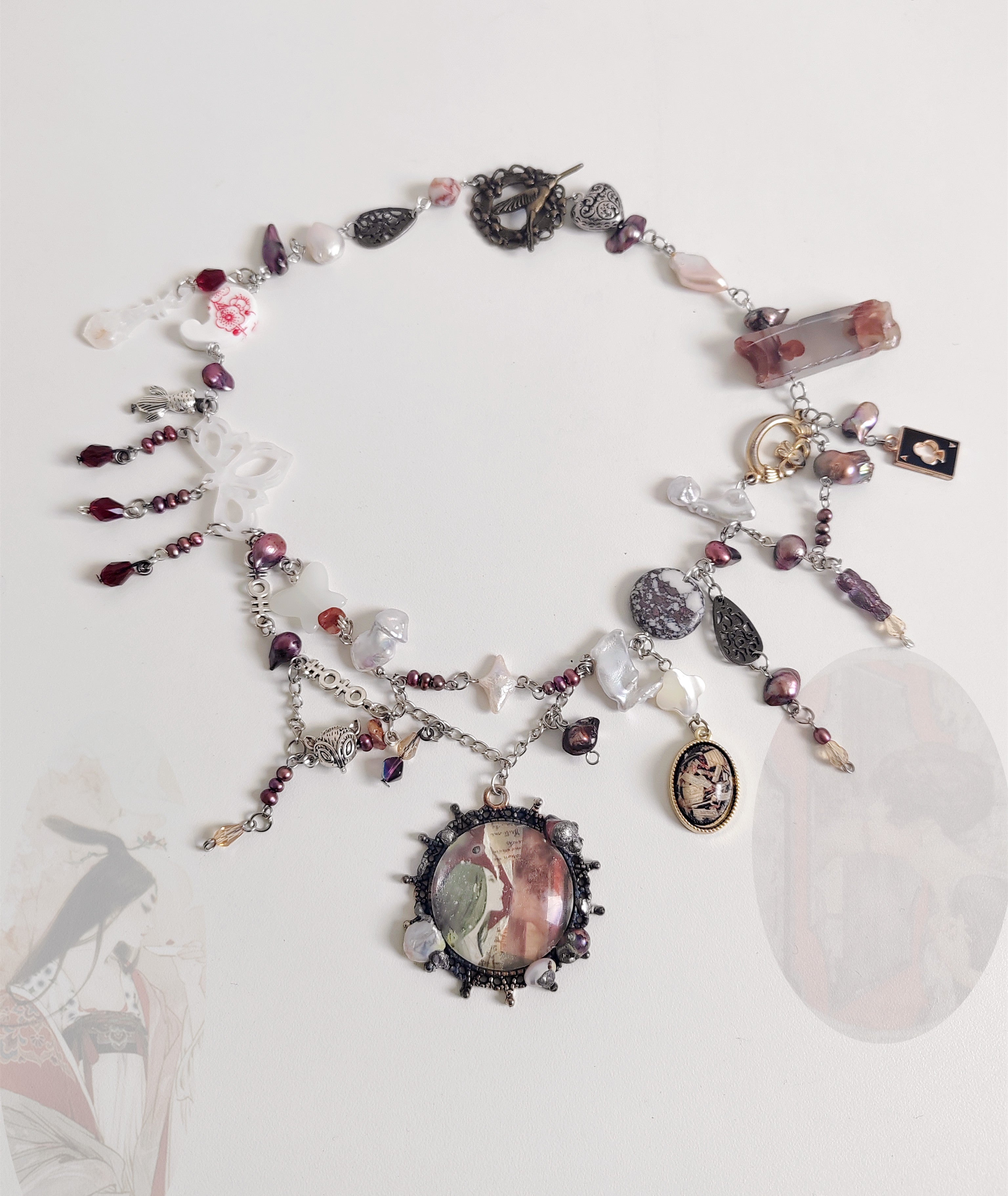 100% Handmade 𝓔𝓽𝓮𝓻𝓷𝓪𝓵 𝓐𝓶𝓲 Necklace ONE OF A KIND