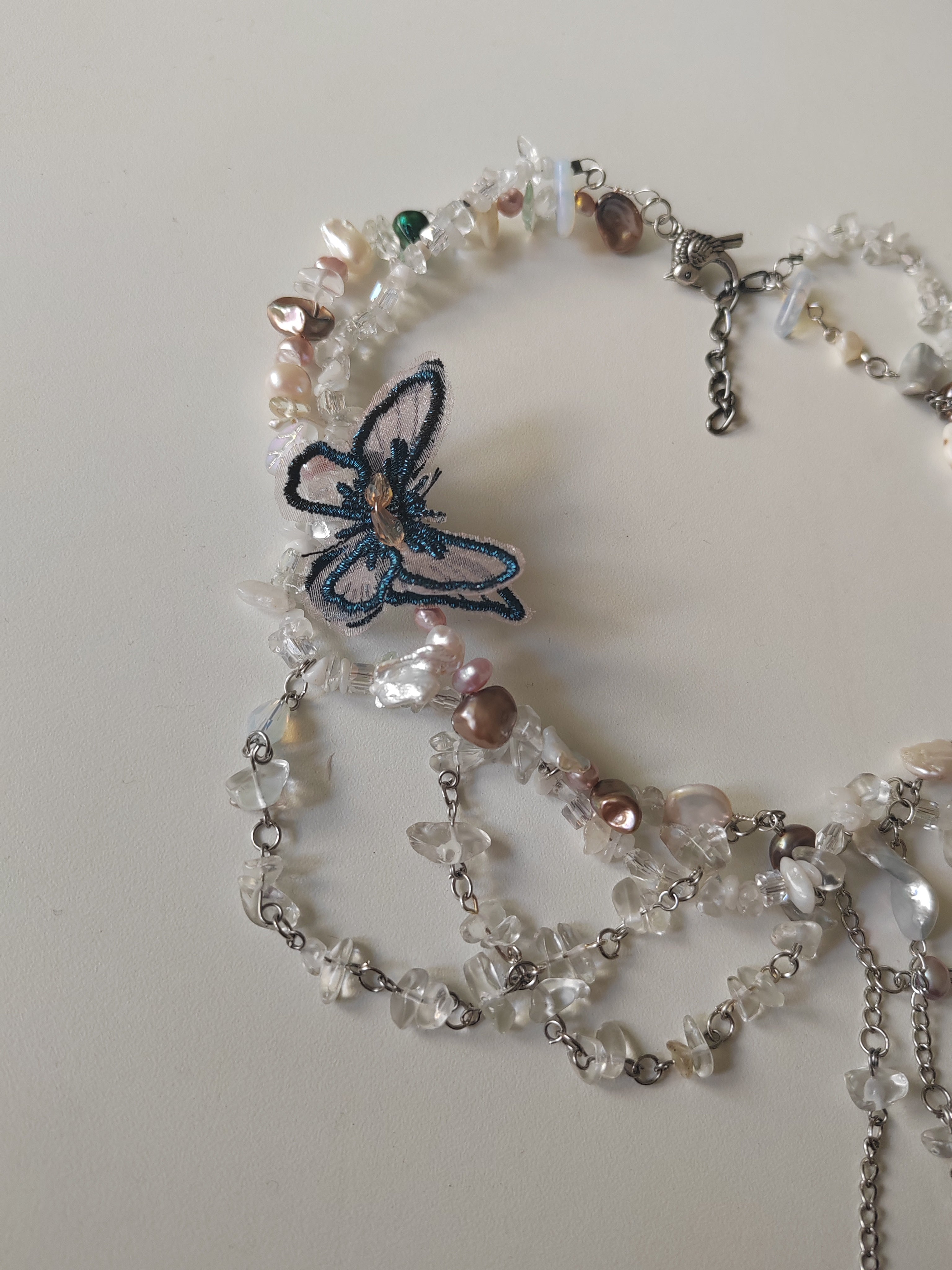 100% Handmade Butterfly Necklace ONE OF A KIND