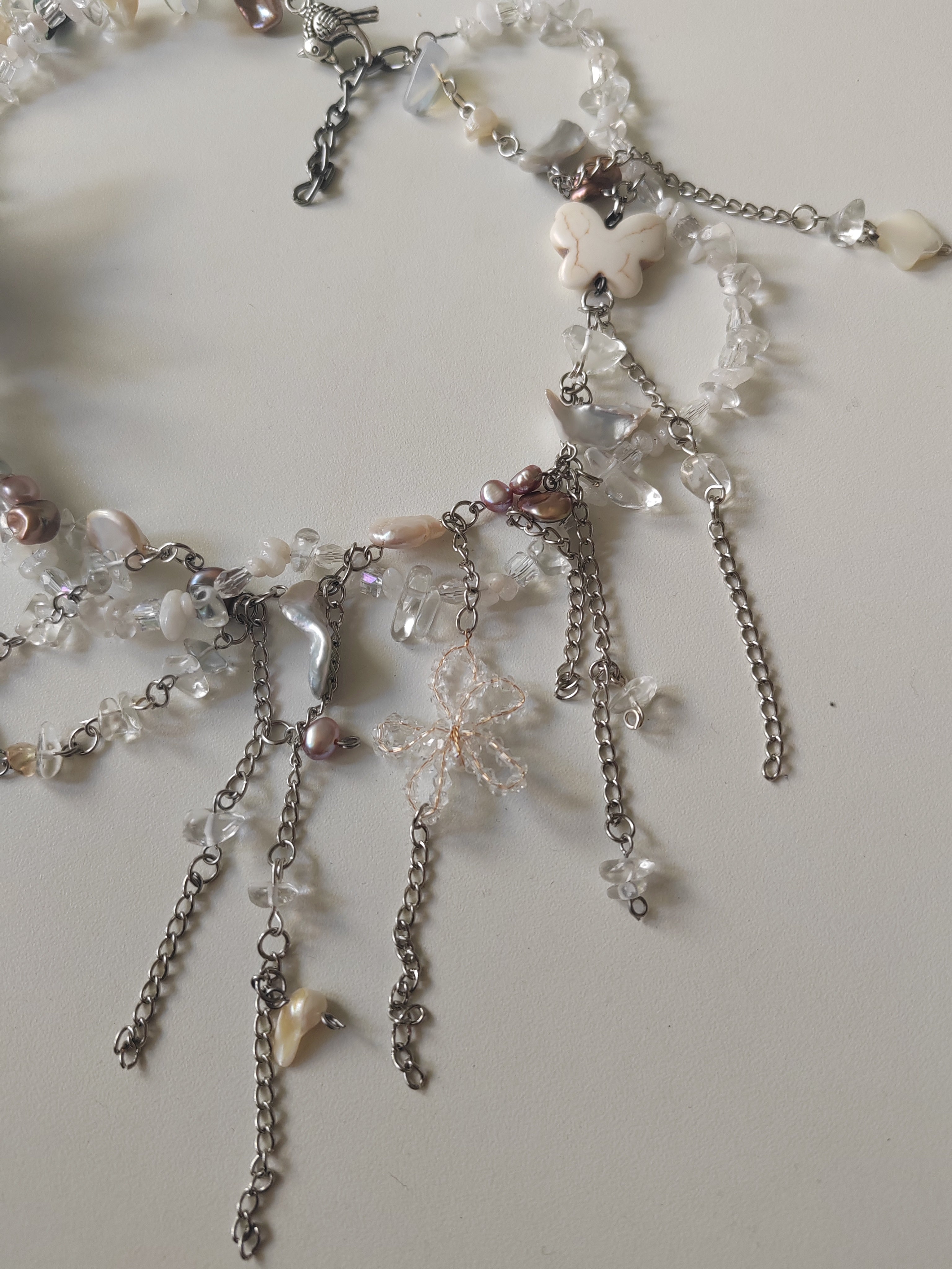 100% Handmade Butterfly Necklace ONE OF A KIND