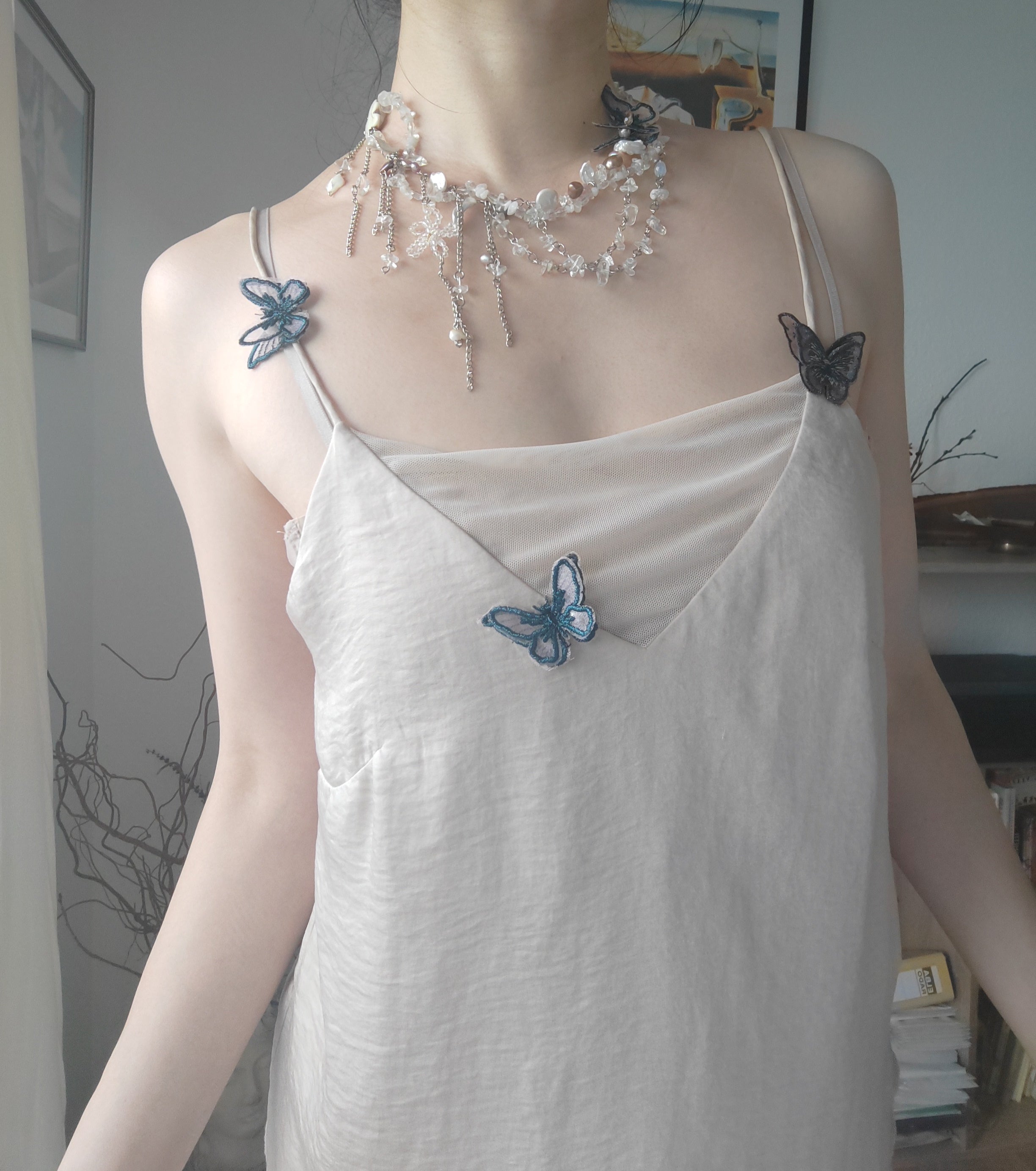 100% Handmade Butterfly Necklace ONE OF A KIND