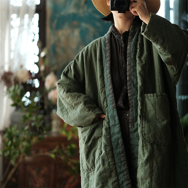 100% Cotton  Women Quilted Jacket in Hanfu Style, Chinese style Hanfu Winter Coat 251012w 1940