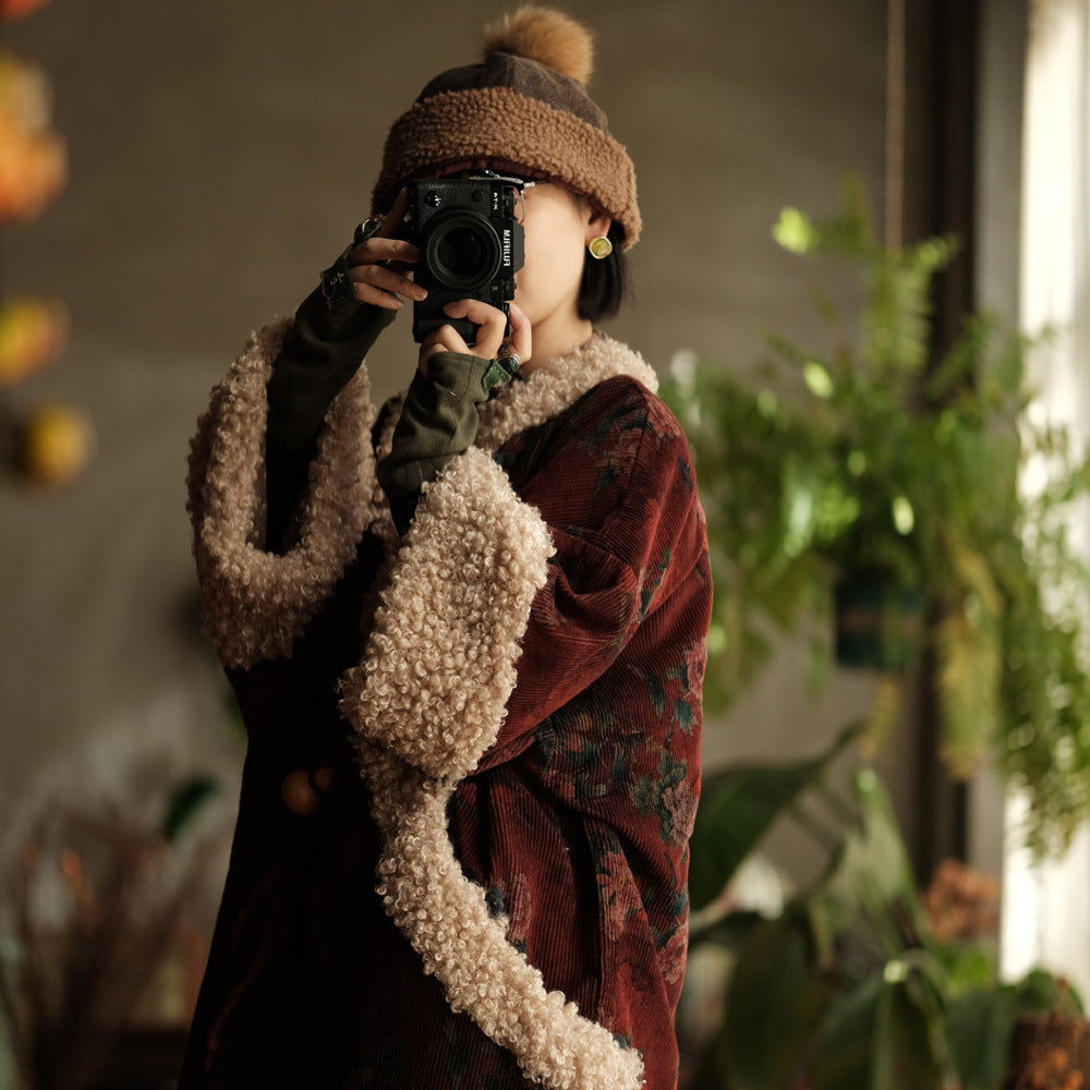 Winter Thick Women Quilted Pullover in Hanfu Style with Diagonal Closure and Frog Buttons 250915a 2229