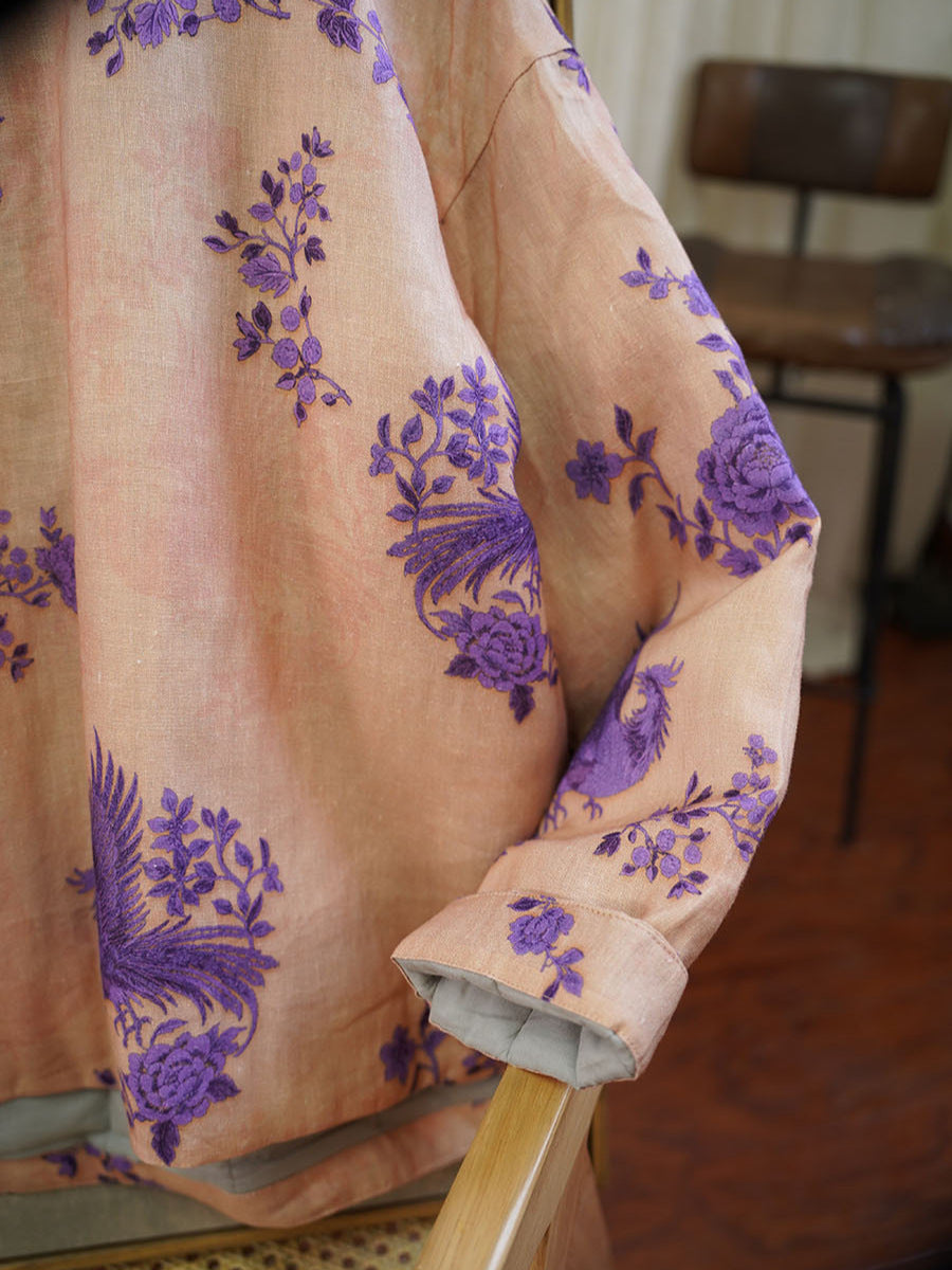 100% Ramie Linen Ramie Linen Women Quilted Jacket in Hanfu Style, Chinese style Hanfu 251202w