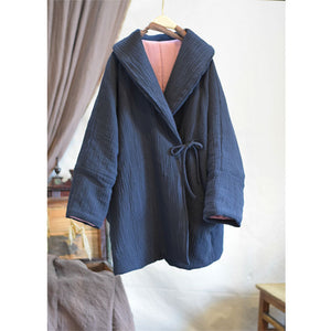 Winter Thick Linen Cotton Women Quilted Jacket in Hanfu Style, Chinese style Hanfu 241113w