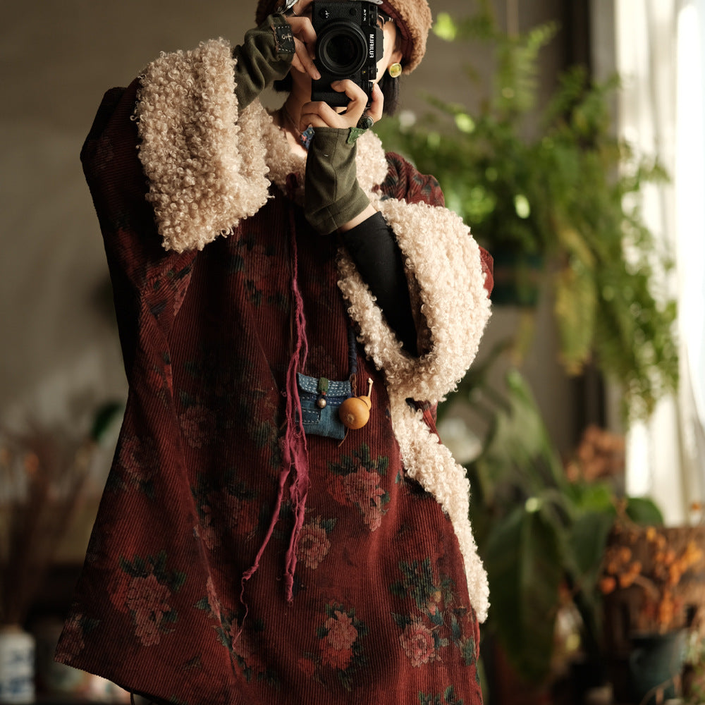 Winter Thick Women Quilted Pullover in Hanfu Style with Diagonal Closure and Frog Buttons 250915a 2229