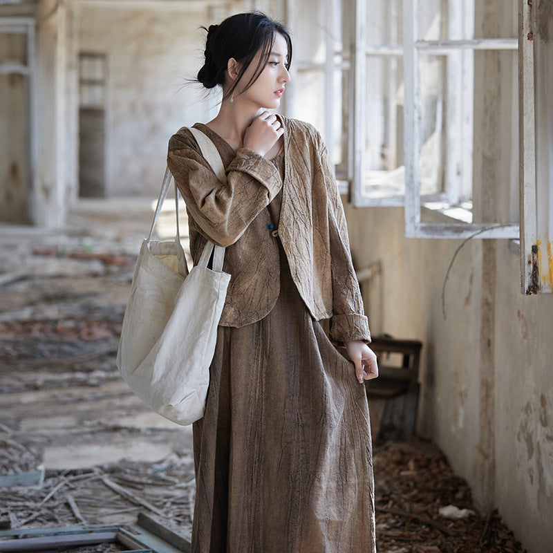 Ramie Linen Cotton Women Jacket with Detailed Button, summer linen women shirt 250405s