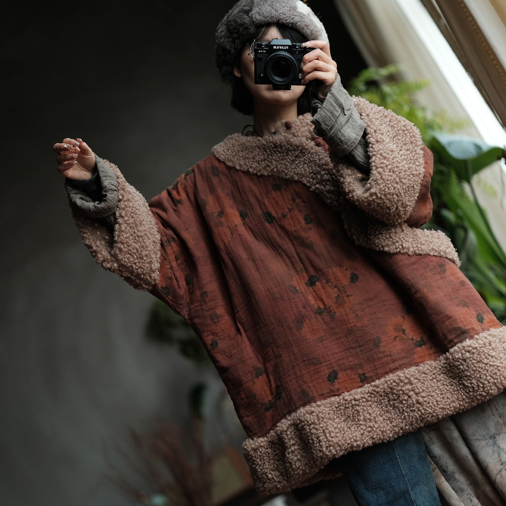 Winter Thick Women Quilted Pullover in Hanfu Style with Diagonal Closure and Frog Buttons 250920a 2231