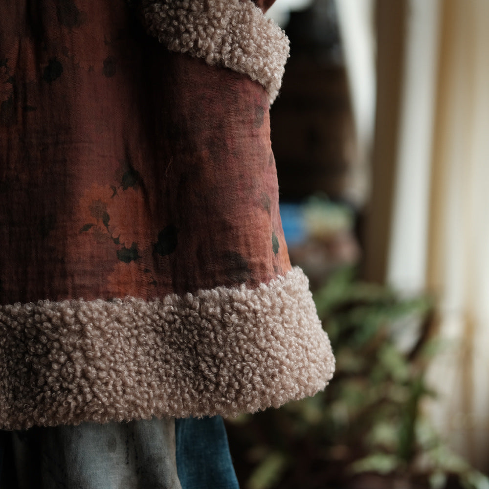 Winter Thick Women Quilted Jacket in Hanfu Style with diagonal closure and frog buttons 250920a 2231