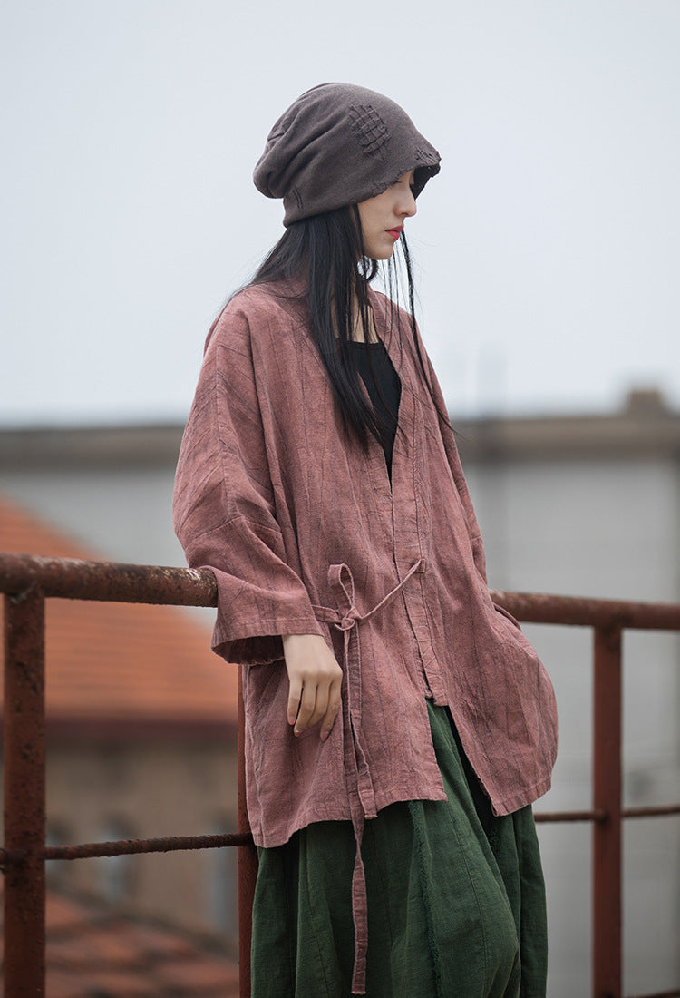 Linen Ramie Women Jacket in Hanfu Style, Tang suit, Jacket in Chinese Traditional Style 231305a