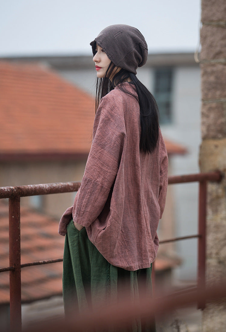 Linen Ramie Women Jacket in Hanfu Style, Tang suit, Jacket in Chinese Traditional Style 231305a