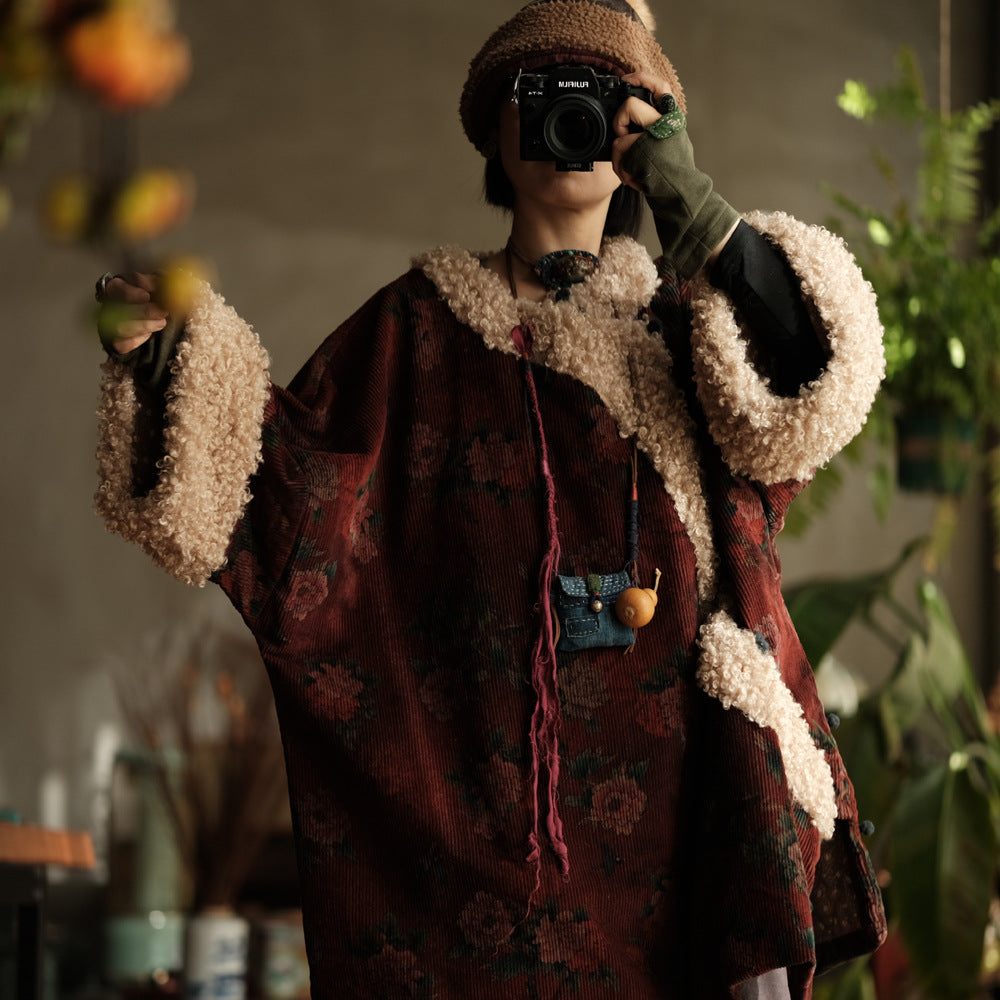 Winter Thick Women Quilted Pullover in Hanfu Style with Diagonal Closure and Frog Buttons 250915a 2229