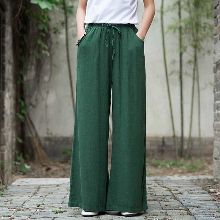 Linen Women Wide Pants 160521d
