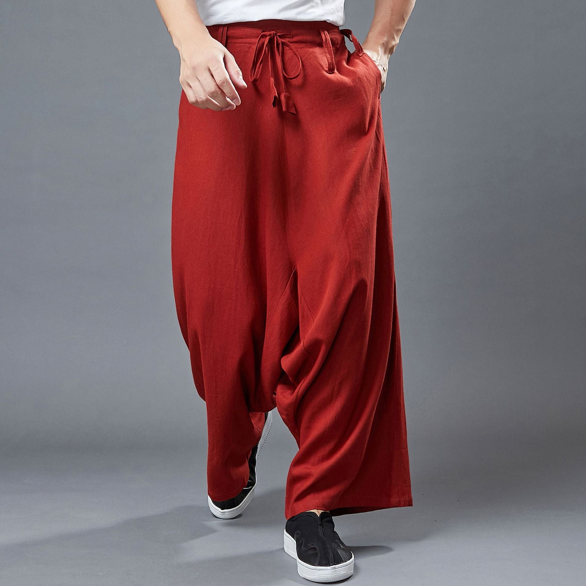 Buy Natural Mens Linen Pants, Red Pants, Lounge Pants, Linen Joggers, Mens  Trousers, Flax Pants, Summer Pants, Yoga Pants, Sustainable Fashion Online  in India 