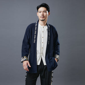 Herren Ramie Linen Tang-Anzug, Taichi-Jacke 230521z