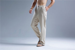 Men Ramie Linen Pants, Men Cargo Pants 324177a
