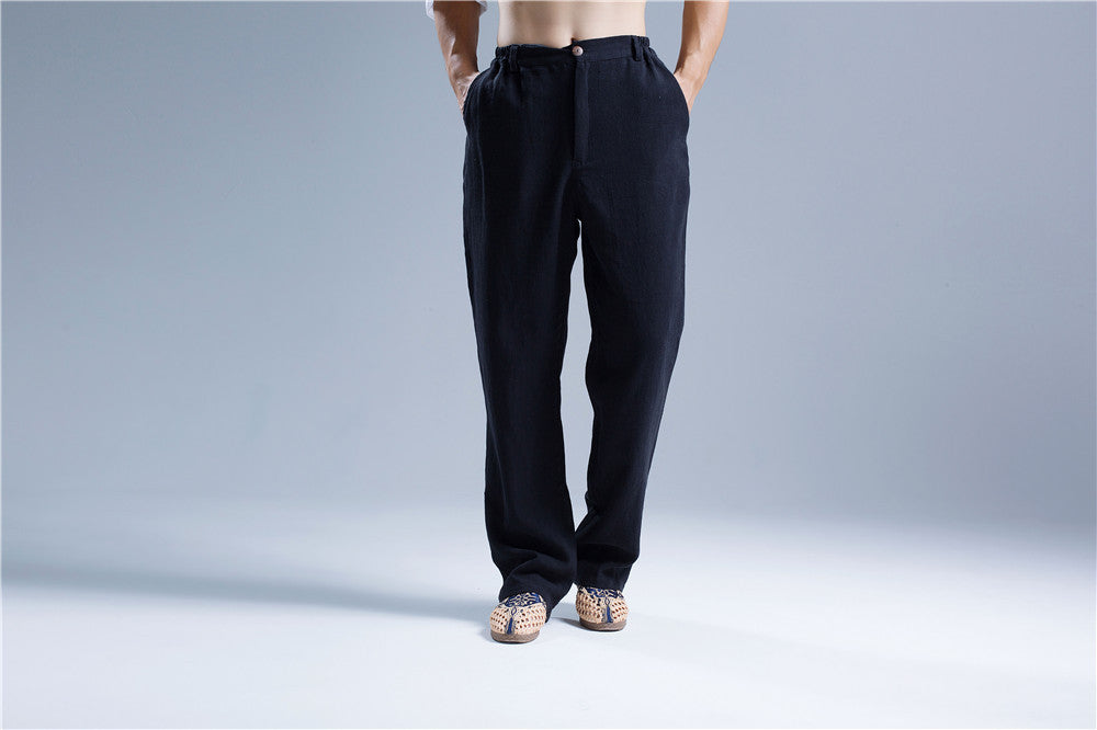 Men Ramie Linen Pants, Men Cargo Pants 324177a