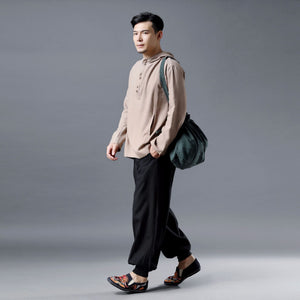 Linen Unisex Bag, Ethnic Shoppingbag LIZIQI inspired 240521f