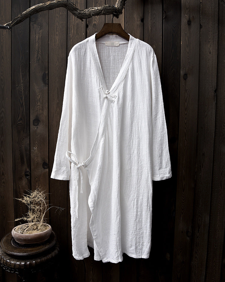 Linen Women Cardigan, Women Linen Long Blouse LIZIQI inspired 050321b