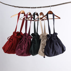 Unisex-Tasche aus Leinen, ethnische Einkaufstasche LIZIQI inspiriert 240521f