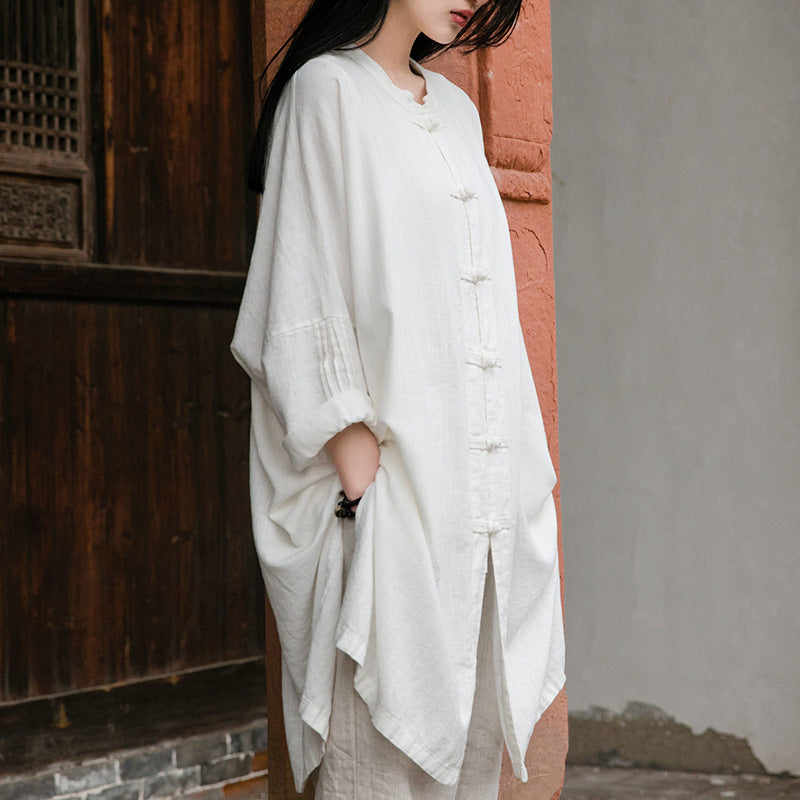 Linen Women Blouse, Taichi jacket, Tang suit LIZIQI inspired 020221q