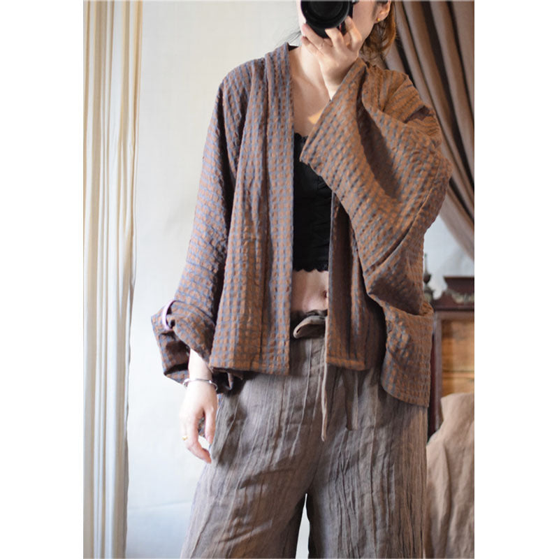 100% Linen Women Jacket, Women Linen Cardigan, Women Summer Kimono 231536s